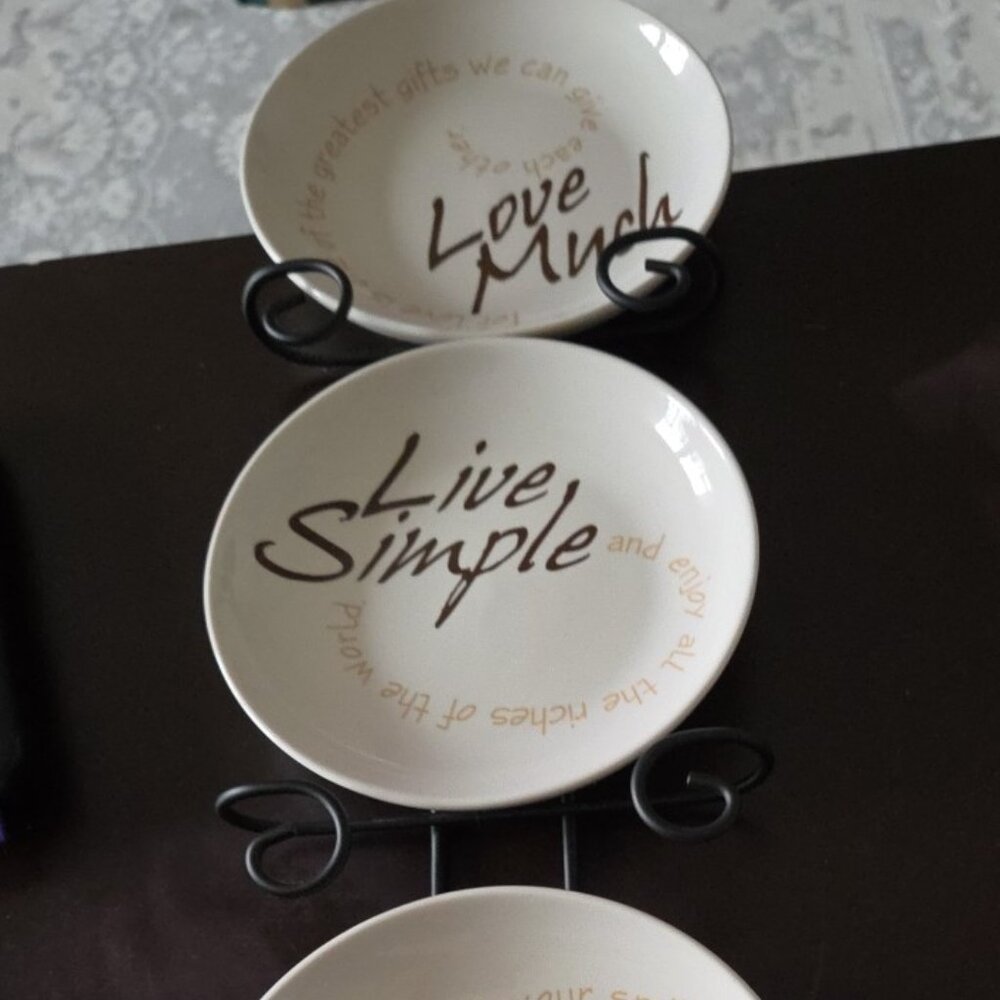 LOVE LIVE LAUGH Wall Decor Plates